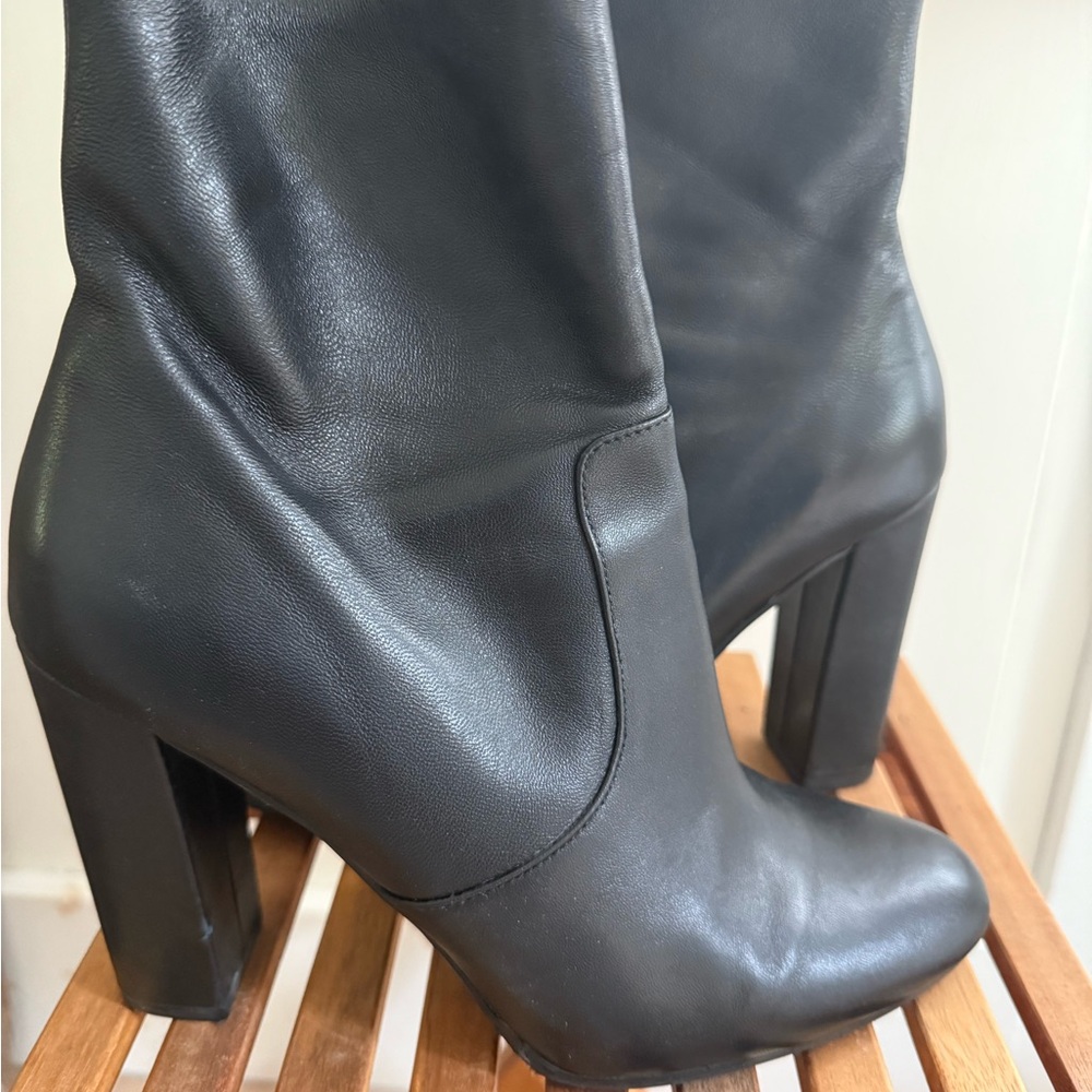Steve Madden Black Heeled Boots